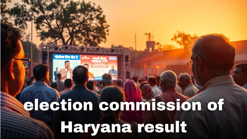 election commission of Haryana result