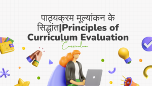 पाठ्यक्रम मूल्यांकन के सिद्धांत|Principles of Curriculum Evaluation