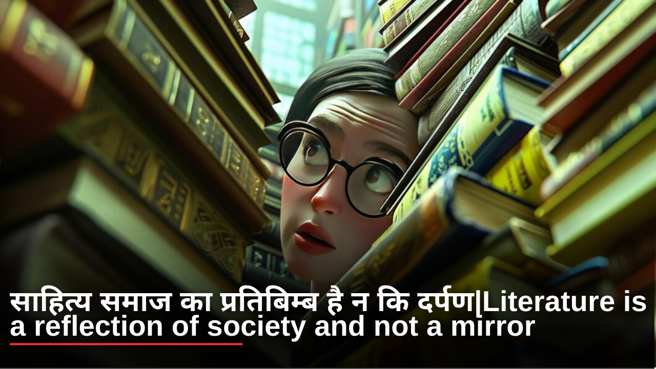 साहित्य समाज का प्रतिबिम्ब है न कि दर्पण|Literature is a reflection of society and not a mirror